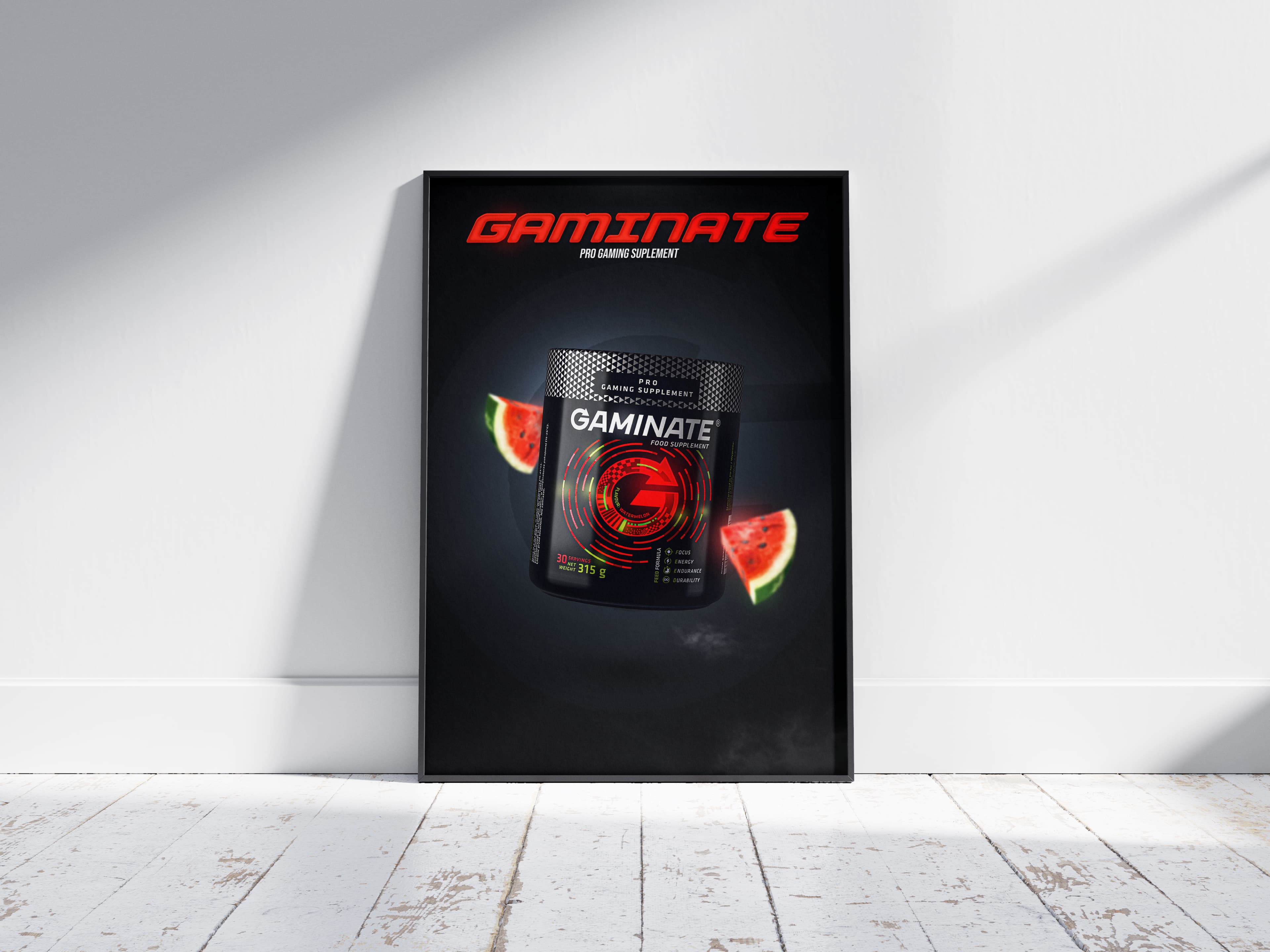 Profesjonalne grafika reklamująca fotel gamingowy